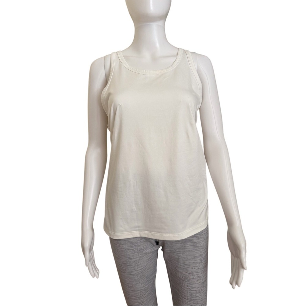 Nike Dri-FIT White Racerback Tank Top Size Medium